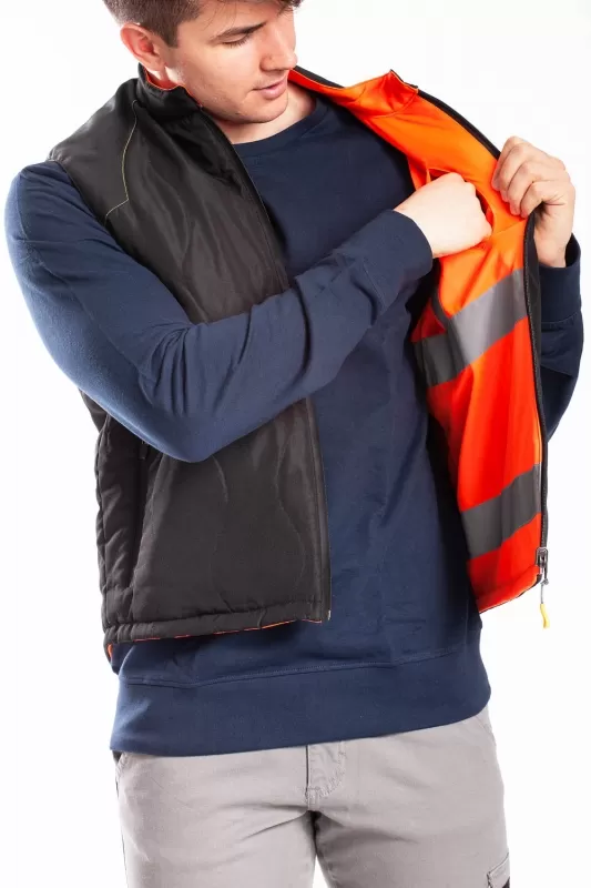 Gilet trapuntato reversibile alta visibilità GILET