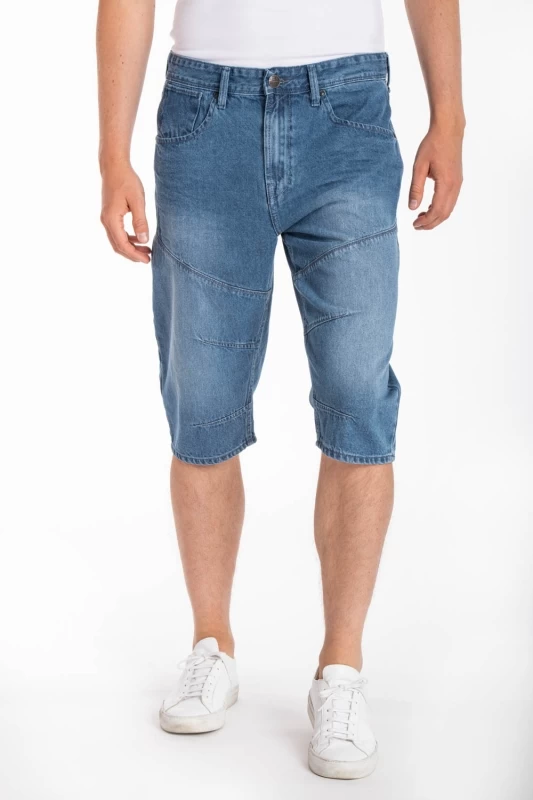 Pantacourt denim super stonewashed MANIK