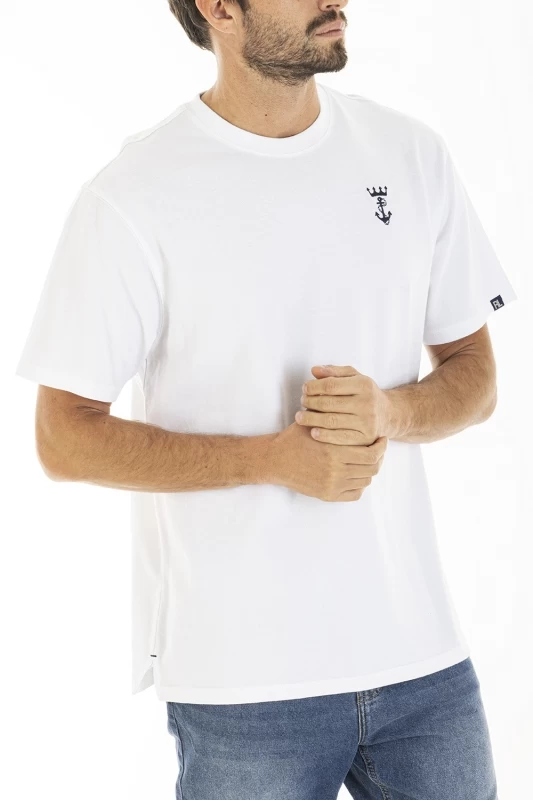 T-shirt ampia in piquet di cotone CHASE