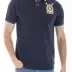 Polo in cotone piquet CALLUM BLU