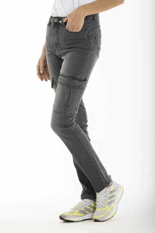 Jeans cargo slim push-up stretch MONIA