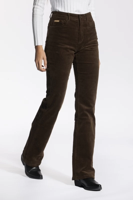 Pantalon coupe bootcut stretch MARLY