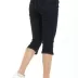 GLENDA slim push-up cropped pants in raw denim