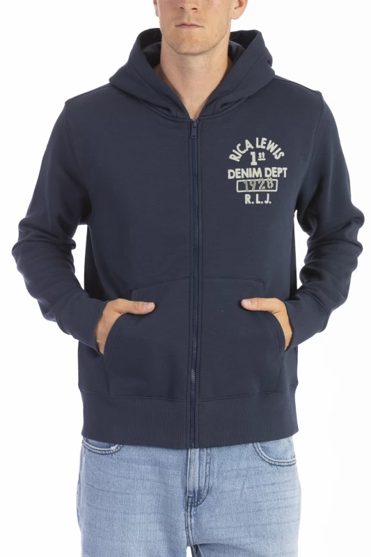 Felpa con cappuccio e zip DJANGO