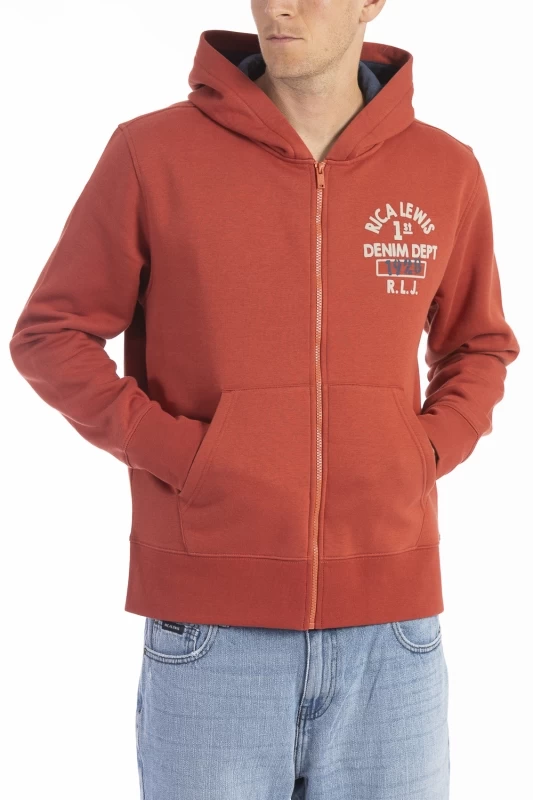 Felpa con cappuccio e zip DJANGO