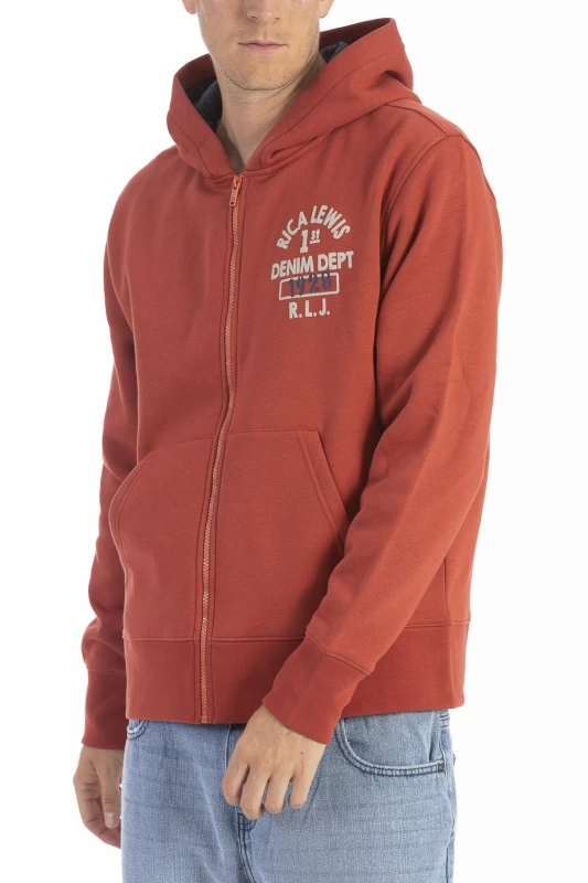 Felpa con cappuccio e zip DJANGO