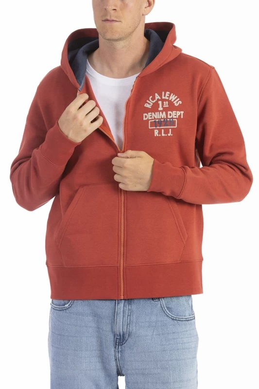 Felpa con cappuccio e zip DJANGO