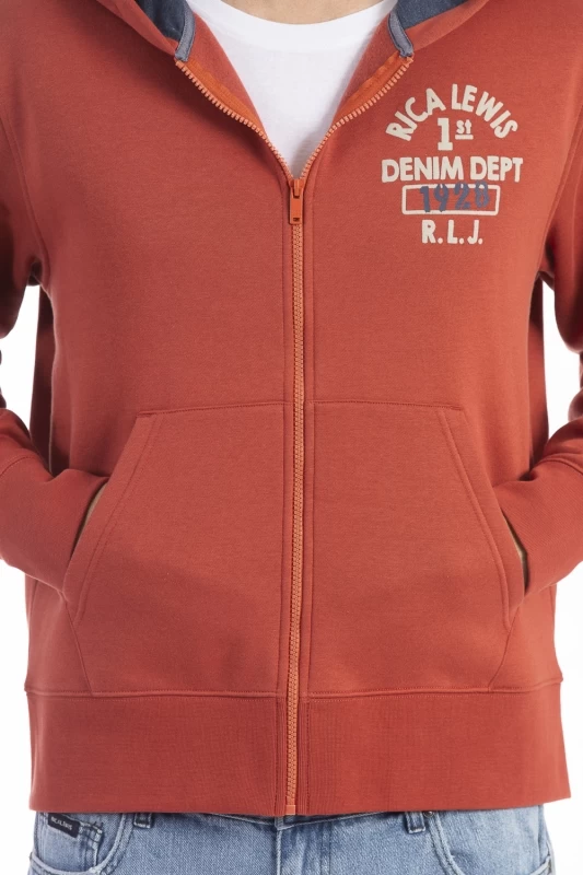 Felpa con cappuccio e zip DJANGO