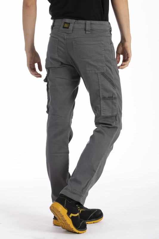 Pantaloni da lavoro multitasche stretch Fibreflex® JOBC GRIGIO