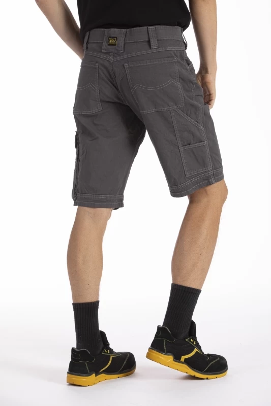 Fibreflex® multi-pocket work Bermuda shorts SUNJOB GREY