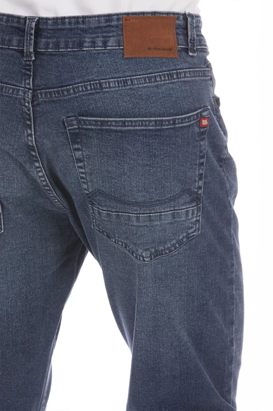 Jeans 5 tasche stretch taglio dritto garzato ARKON8 lunghezza 32cm