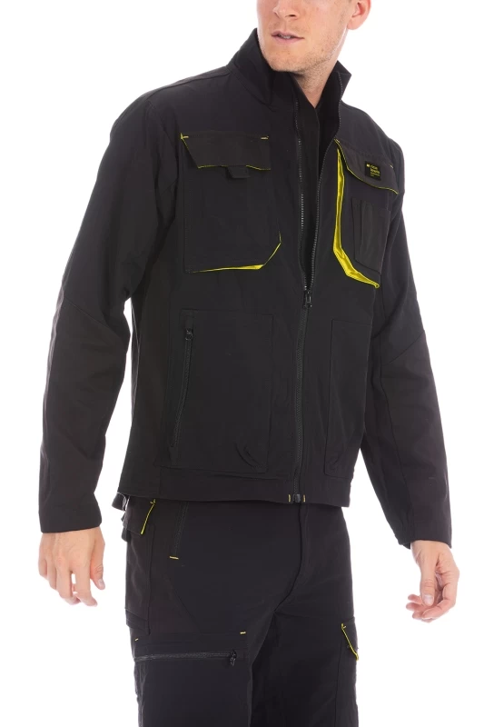 Bi-stretch technical work jacket GRID