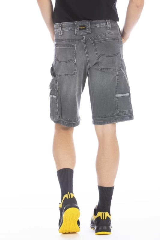 Bermuda de travail en denim stretch SUNJOBG