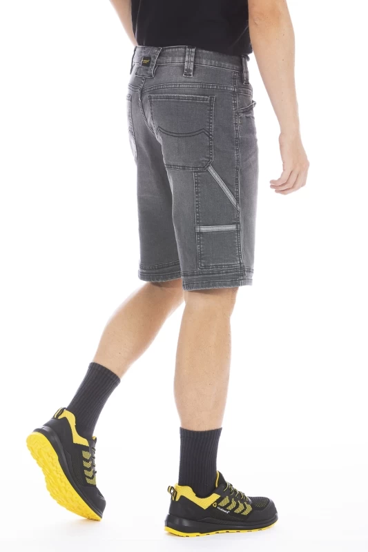 Bermuda de travail en denim stretch SUNJOBG