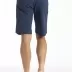 Relaxed Bermuda shorts in GENESYX straight cut cotton canvas