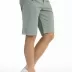Relaxed Bermuda shorts in GENESYX straight cut cotton canvas  (copie)