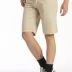 Relaxed Bermuda shorts in GENESYX straight cut cotton canvas 