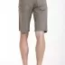 Relaxed Bermuda shorts in GENESYX straight cut cotton canvas