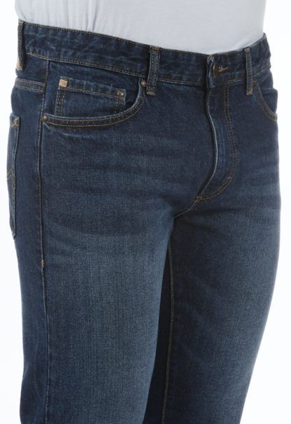 Jeans RL80 stretch coupe droite ajustée brut